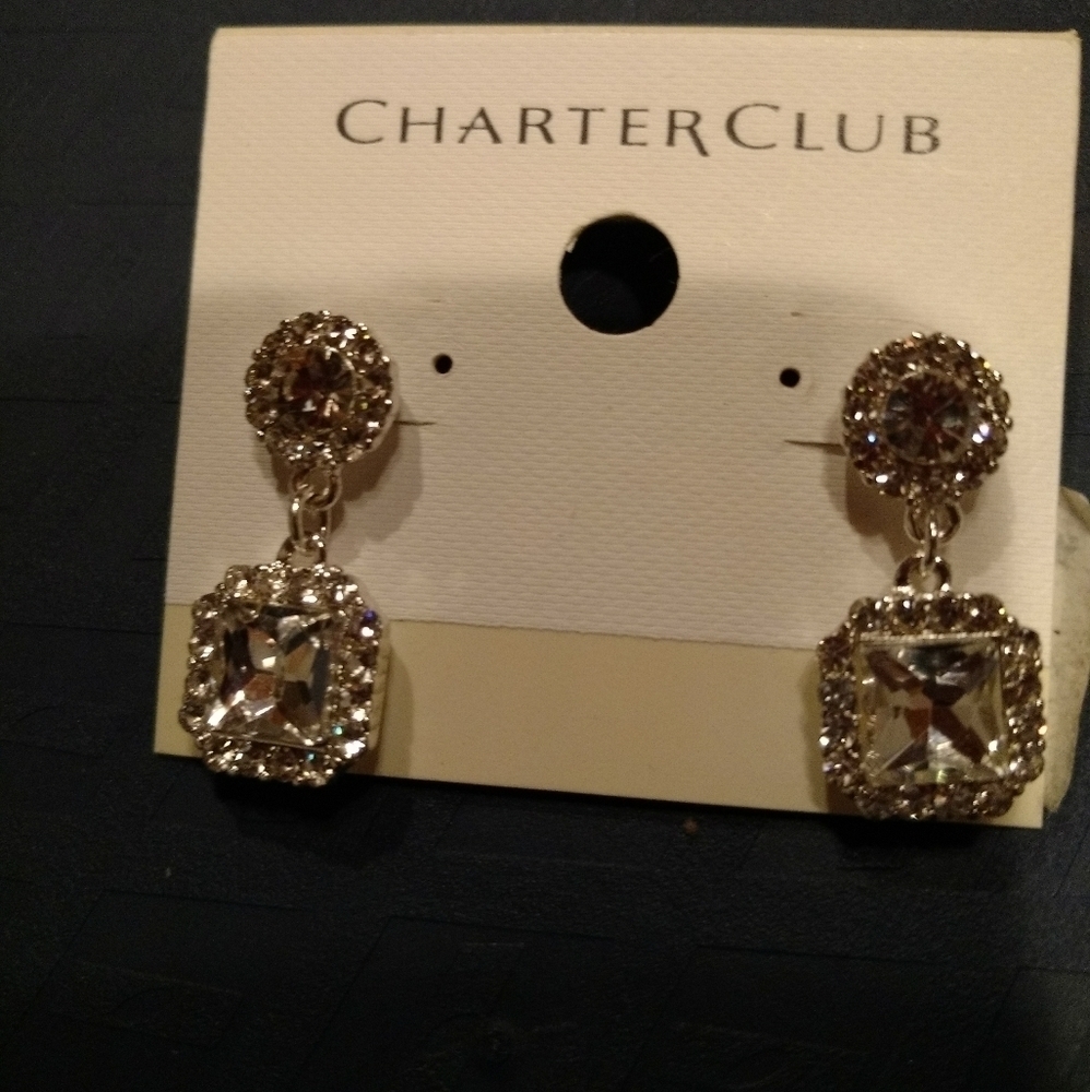 Charter Club Crystal Earrings